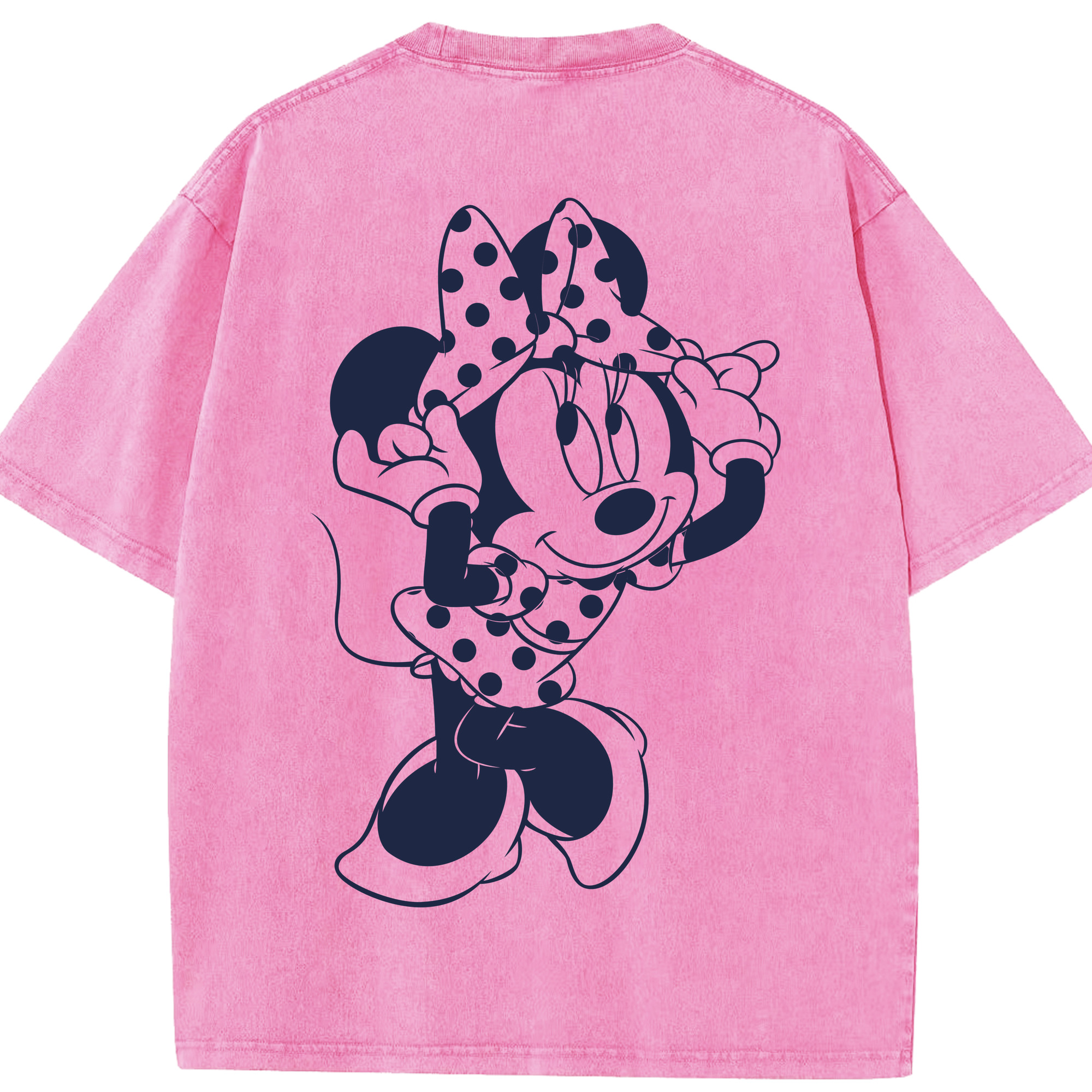 （画像用） ミッキーマウス Mickey Mouse 綿100% ヴィンテージ風 半袖Tシャツ（背面プリント）